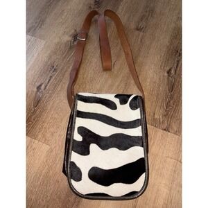 Unique Cow Print Leather Crossbody‎ Bag Shoulder Purse